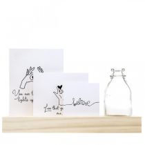 Kartenhalter Holz Fotohalter Holz Mini Vase 25×7,5×12cm