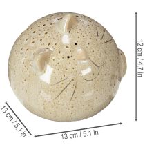 Artikel Keramik Katze Dekofigur Rundes Design für Wohnzimmer oder Schlafzimmer 13cm 2St