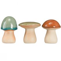 Artikel Keramik Dekopilze Braun Grün Blau 6-7,5cm 3er-Set Innenbereich