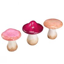 Artikel Keramik Pilze Deko Pink Herbstdeko Keramik Ø8/8,5/9cm 3 St
