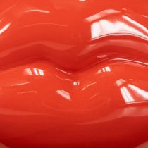 Artikel Keramikvase Lippenmotiv Rot 17×8,5×9 cm