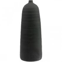 Keramik Vase Schwarz Deko Vase Bodenvase Ø18cm H48cm