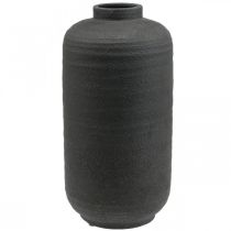 Keramik Vase Schwarz Deko Vasen Groß Ø18,5cm H40cm