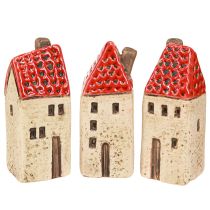 Artikel Keramikhäuschen Kleine Deko Häuser Herbstdeko H8cm 6 St