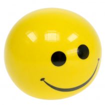 Keramikkugel mit Smiley Gelb Ø5cm H4,5cm 6St