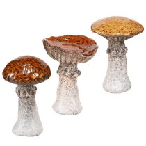 Artikel Keramikpilze Keramikdeko Pilze Orange Gelb Braun 8cm 3 St