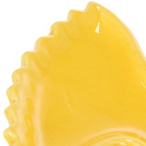 Artikel Gelbe Keramik-Dipschale in Pasta-Form 31 cm für kreative Tischdekoration