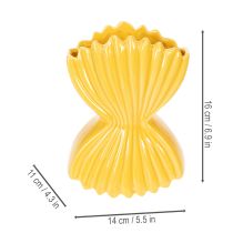 Artikel Pasta Vase Keramik Dekorative Tischdekoration mediterran für Wohnzimmer und Büro 16cm