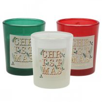 Duftkerzen im Glas Geschenkset Weihnachtskerzen 7cm 3St