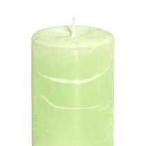 Artikel Kerze Lime Grün​​​​​​​ Hellgrün 50×100mm durchgefärbt 4 St