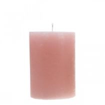 Stumpenkerzen durchgefärbt Rosa 70×100mm 4St