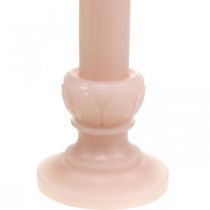 Deko Stabkerze Rosa Nostalgie Kerze Wachs Durchgefärbt 25cm
