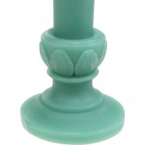 Artikel Deko Stabkerze Retro Kerze Wachs Tischdeko Grün 25cm
