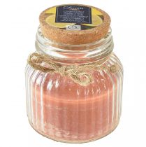 Artikel Duftkerze im Glas Korken Citronella Kerze Braun H11,5cm
