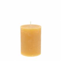 Artikel Durchgefärbte Kerzen Honigfarben 60×80mm 4St