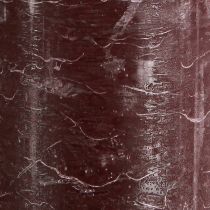 Artikel Burgundrote Stumpenkerzen 2er-Set durchgefärbt 85x200 mm