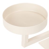 Artikel Kerzenständer aus Metall mit vier Kerzentellern 47 cm creme