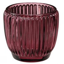 Artikel Kerzenhalter Glas Berry Windlicht Retro Ø7cm H7cm 6 St
