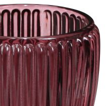 Artikel Kerzenhalter Glas Berry Windlicht Retro Ø7cm H7cm 6 St