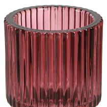 Artikel Kerzenhalter Glas H8cm Berry 4er-Set für Stabkerzen und Teelichter