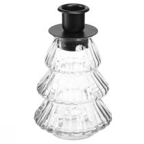 Artikel Kerzenhalter Glas für Stabkerzen Tannenbaum 13,5cm 2St