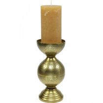 Artikel Kerzenhalter aus Metall, 25 cm, Messingfarben, orientalisches Design