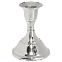 Artikel Kerzenhalter Metall Silber Stabkerzenhalter H9,5cm 2St