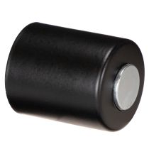 Artikel Stabkerzenhalter mit Magnet, Metall, 4 cm, Matt Schwarz, 4er-Set