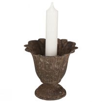 Artikel Kerzenhalter Pokal Antik Stabkerzenhalter Metall Ø10cm H9,5cm