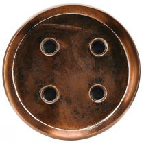 Artikel Kerzenhalter Schale für 4 Stabkerzen Antik Optik Bronze Ø22cm