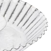 Artikel Kerzenhalter Weiß Metall Kuchenform Shabby Chic Ø15cm