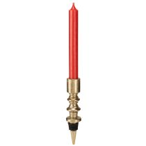 Artikel Kerzenhalter für Flaschen Metall Antik Optik Hellgold H15cm