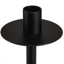 Artikel Kerzenhalter für Flaschen Schwarz Metall H12cm 2St