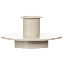 Artikel Kerzenhalter Metall Beige matt 8cm für Stabkerzen 3er-Set