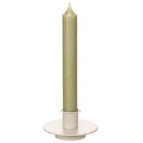 Artikel Kerzenhalter Metall Beige matt 8cm für Stabkerzen 3er-Set