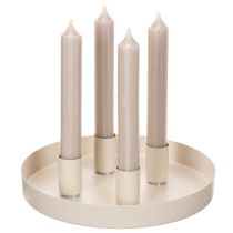 Artikel Stabkerzenhalter mit Magnet 25 mm Cremeweiß 4er-Set