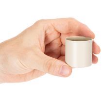 Artikel Magnetische Kerzenhalter aus Metall für dicke Stabkerzen Ø 4 cm 4 Stück taupe-creme