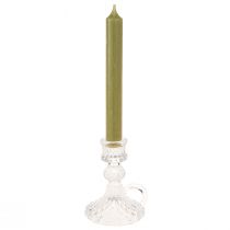 Artikel Kerzenhalter aus Glas mit Henkel für Stabkerzen 10,5 cm klar 4er-Set