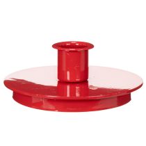 Artikel Kerzenhalter aus Metall Rot kompakt 10cm für Stabkerzen 2er Set