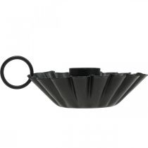 Artikel Kerzenhalter schwarz Stabkerzenhalter Metall Tischdeko Ø9,5cm H3cm