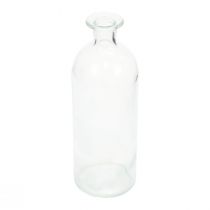 Artikel Kerzenhalter Minivasen Glas Flaschen Klar 19,5cm 6 Stück