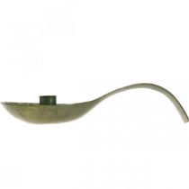 Artikel Kerzenhalter Metall Antik Optik Löffel mit Patina 25x11x5cm
