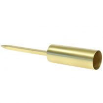 Artikel Kerzenhalter schmal Gold für Stabkerzen Ø2,2cm H15cm 4 Stück