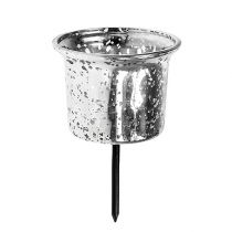 Artikel Kerzenhalter für Teelicht Silber Ø6cm H10cm