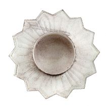 Artikel Kerzenhalter Teelichthalter Creme Metall Ø9cm 4er Set