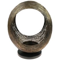 Kerzenleuchter Metall Deko Skulptur Teelichthalter H45cm