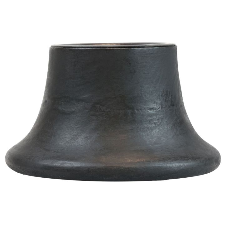 Kerzenständer Schwarz Kerzenhalter Keramik Ø12,5cm H7cm