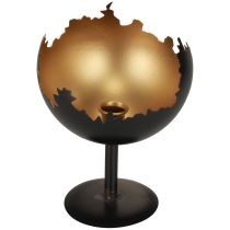 Tischdeko Weihnachten Kerzenhalter Metall 19cm Ø15cm
