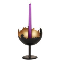 Tischdeko Weihnachten Kerzenhalter Metall 19cm Ø15cm