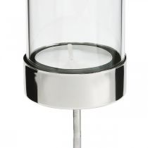 Artikel Kerzenhalter zum Stecken Metall/Glas Ø5cm H19cm 4 St
